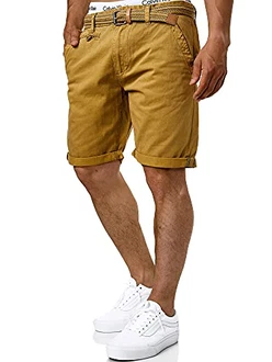Indicode Herren Cuba Chino Shorts Amber Indicode Herren Cuba Chino Shorts Amber