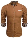 Coofandy Freizeithemd Schlankes Fit für Herren 