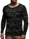 Leif Nelson Herren Strick-Pullover Rundhals-Ausschnitt Slim Fit Winter Sommer Moderner schwarzer Männer Pulli Sweatshirt Langarm Crew Neck Hoodie-Wollpullover 20709 Schwarz Small