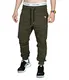BetterStylz MasonBZ Chino Jogger Jogginghose Harem Style Jogger Slim Fit Stoffhose Gummibund 25 Farben (XS-5XL) (M, Khaki)