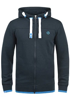 !Solid BenjaminZip Herren Sweatjacke Kapuzenjacke Hoodie Mit Kapuze Reißverschluss Und Fleece-Innenseite Blau (1991)