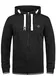 !Solid BenjaminZip Herren Sweatjacke Kapuzenjacke Hoodie Mit Kapuze Reißverschluss Und Fleece-Innenseite, Größe:M, Farbe:Black (9000)