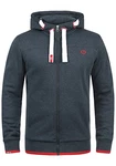 !Solid BenjaminZip Herren Sweatjacke Kapuzenjacke Hoodie Mit Kapuze Reißverschluss Und Fleece-Innenseite Insignia Blue Melange (8991) !Solid BenjaminZip Herren Sweatjacke Kapuzenjacke Hoodie Mit Kapuze Reißverschluss Und Fleece-Innenseite Insignia Blue Melange (8991)