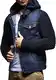 Leif Nelson Herren Strickjacke Jeansjacke Jacke Sweatjacke LN5240; Größe M, Blau
