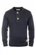 !Solid Palani Herren Winter Pullover Strickpullover Grobstrick Pullover mit Grandad-Ausschnitt, Größe:XL, Farbe:Insignia Blue Melange (8991)