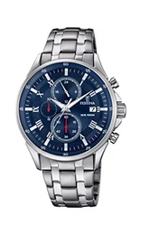 Herren Chronograph Quarz Uhr mit Edelstahl Armband F6853/3