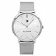Tommy Hilfiger Unisex Erwachsene Analog Quarz Uhr mit Edelstahl Armband 1781690