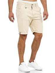 Indicode Herren Cuba Chino Shorts Fog