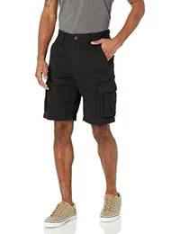 Herren Cargo-Shorts mit klassischer Passform (erhältlich in Big & Tall), Schwarz, 34W