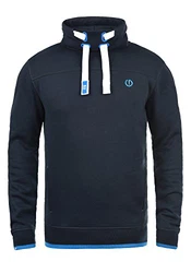 !Solid Benjamin Herren Sweatshirt Pullover Pulli Mit Stehkragen Und Fleece-Innenseite Insignia Blau (1991)