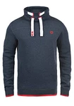 !Solid Benjamin Herren Sweatshirt Pullover Pulli Mit Stehkragen Und Fleece-Innenseite Insignia Blue Melange (8991)