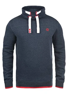 !Solid Benjamin Herren Sweatshirt Pullover Pulli Mit Stehkragen Und Fleece-Innenseite