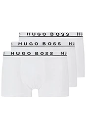Hugo Herren Boxershorts 3er Pack - Weiß (White 100) , Medium