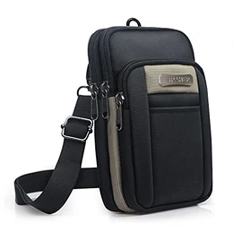 Umhängetaschen Herren Klein Handy Herrentasche Bauchtasche Schultertasche Kleine Gürteltasche Outdoor Mann Umhaengetasche Handytasche Zum Umhängen Handy Tasche für Handy Zum Umhängen