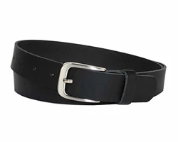Vascavi Ledergürtel 3 cm Made in Germany Schwarz