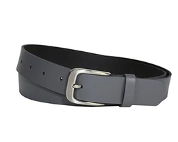 Ledergürtel, 3 cm breit, Made in Germany, echt Leder Gürtel für Damen und Herren, kürzbar (125 cm Gesamtlänge 135 cm, Grau)