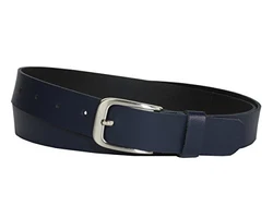 Vascavi Ledergürtel 3 cm Made in Germany Dunkelblau