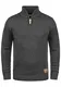 !Solid Petro Herren Winter Pullover Strickpullover Troyer Grobstrick mit Stehkragen und Reißverschluss, Größe:M, Farbe:Dark Grey Melange (8288)