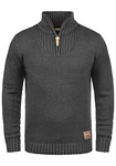 !Solid Herren Winter Pullover Troyer Petro Dark Grey Melange (8288) !Solid Herren Winter Pullover Troyer Petro Dark Grey Melange (8288)