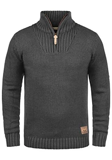 !Solid Herren Winter Pullover Troyer Petro