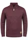 Solid SDPetro Herren Strickpullover Troyer Grobstrick Pullover mit Troyerkragen Rippbündchen Label-Details Baumwollmischung Regular fit, Größe:M, Farbe:Wine Red Melange (8985)