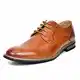 Bruno Marc Herren Anzugschuhe Schnürhalbschuhe Business Büro Hochzeitschuhe Herren,Size 41.5,Braun 16,PRINCE-16