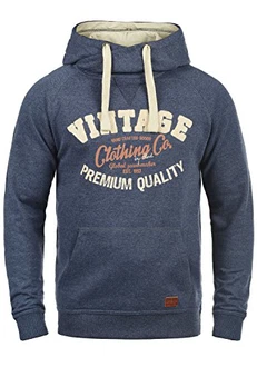Blend Alejandro Herren Kapuzenpullover Hoodie Pullover Mit Kapuze Cross-Over-Kragen (70818) Navy Blend Alejandro Herren Kapuzenpullover Hoodie Pullover Mit Kapuze Cross-Over-Kragen (70818) Navy