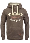 Blend Alejandro Herren Kapuzenpullover Hoodie Pullover Mit Kapuze Cross-Over-Kragen (70818) Mocca Mix