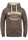 Blend Alejandro Herren Kapuzenpullover Hoodie Pullover Mit Kapuze Cross-Over-Kragen Und Fleece-Innenseite, Größe:M, Farbe:Mocca Mix (70816)