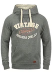 Blend Alejandro Herren Kapuzenpullover Hoodie Pullover Mit Kapuze Cross-Over-Kragen (70818) Pewter Mix