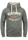 Blend Alejandro Herren Kapuzenpullover Hoodie Pullover Mit Kapuze Cross-Over-Kragen Und Fleece-Innenseite, Größe:M, Farbe:Pewter Mix (70817)
