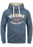 Blend Alejandro Herren Kapuzenpullover Hoodie Pullover Mit Kapuze Cross-Over-Kragen (70818) Ensign Blue