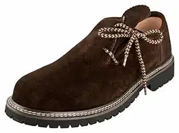 Trachtenschuh Haferlschuh Größen (45 EU, dukelbraun)