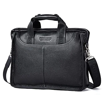 BOSTANTEN Herren Leder Laptop Tasche Aktentasche Henkeltasche Bürotasche Schultertasche