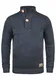 !Solid Peter Herren Winter Pullover Strickpullover Troyer Grobstrick mit Stehkragen und Knopfleiste, Größe:XL, Farbe:Insignia Blue Melange (8991)