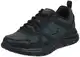 Skechers Herren 52630bbk Sneakers, Black Leather Mesh Trim, 41 EU