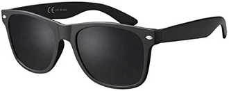 La Optica B.L.M. Sonnenbrille UV400 CAT 3 Retro Vintage Nerd Matt Schwarz/Grau La Optica B.L.M. Sonnenbrille UV400 CAT 3 Retro Vintage Nerd Matt Schwarz/Grau