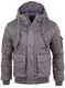 Reslad Winterjacke Herren-Jacke dick gefütterte Männer Jacke Kapuzenjacke RS-9000 Anthrazit M
