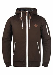!Solid Tilly Herren Übergangsjacke Herrenjacke Jacke gefüttert mit Kapuze, Größe:M, Farbe:Coffee Bean (5973)