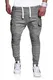 MT Styles Biker Jogg-Jeans Chino Hose RJ-2276 [Grau, W30]