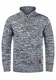 !Solid Philostrate Herren Strickpullover Troyer Grobstrick Pullover Aus 100% Baumwolle Mit Reißverschluss, Größe:M, Farbe:Insignia Blue (1991)