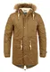 !Solid Dry Parka Herren Winter Jacke Parka Mantel Lange Winterjacke gefüttert mit Kunst-Fellkapuze, Größe:XL, Farbe:Cinnamon (5056)