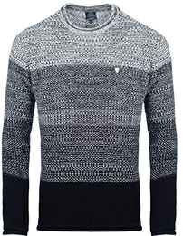 Carisma Herren - Strickpullover 7398 Streetwear Menswear Autumn/Winter Knit Knitwear Sweater CARISMA Fashion, Größe M, Farbe Navy