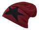 Brandit Unisex Strickmütze Beanie Jersey Uni, Star Bordeaux, one size