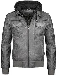 Indicode Herren Aaron Jacke, Grau (Dark Grey 910), Medium