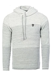 Karl''''s People by Carisma Herren-Strickpullover Kapuzenpullover 7396 Streetwear Menswear Autumn/Winter Knit Knitwear Sweater CARISMA Fashion, M, Anthrazit