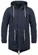 Blend Caesar Herren Winter Jacke Parka Mantel Lange Winterjacke gefüttert mit Stehkragen und Kapuze, Größe:M, Farbe:Navy (70230)