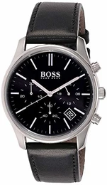 Hugo Herren Multi Zifferblatt Quarz Armbanduhr mit Lederarmband 1513430