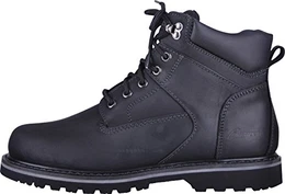 Damen und Herren robuste Herbst- Winterschuhe mit Fütterung, Schwarz, 40 gefüttert