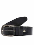 JACK & JONES Gürtel JJIPAUL JJLEATHER BELT NOOS Schwarz
